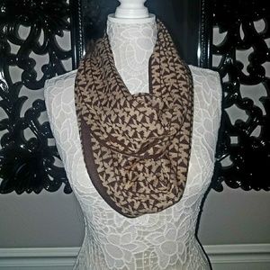 NWT Michael Kors Signature Stripe Infinity Scarf